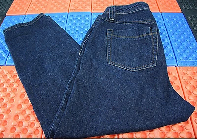 Pantalones de mezclilla Avenue azules talla 14 Petite 37X28 algodón mucho espacio en la parte trasera Foto 1 de 4