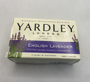 Yardley English Lavender Moisturizing Bath Bar Essential Oil Pure Lavender 