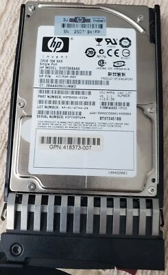 HP 72GB 15K SAS 2.5in 1-Port ENT HDD 432321-001 Seagate - Image 1 of 4
