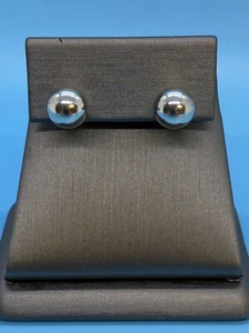 Tiffany & Co 10mm Sterling Silver Ball Earrings - Picture 1 of 11