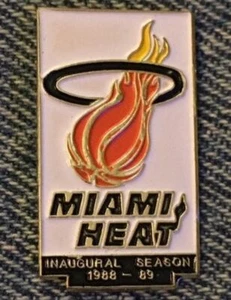 Pin de solapa de calor Miami ~ temporada inaugural ~ 1988-1989 ~ NBA ~ por CP&D - Imagen 1 de 2