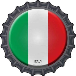 Italia Novedad Metal 12" Tapa Botella Letrero de Aluminio - Imagen 1 de 1