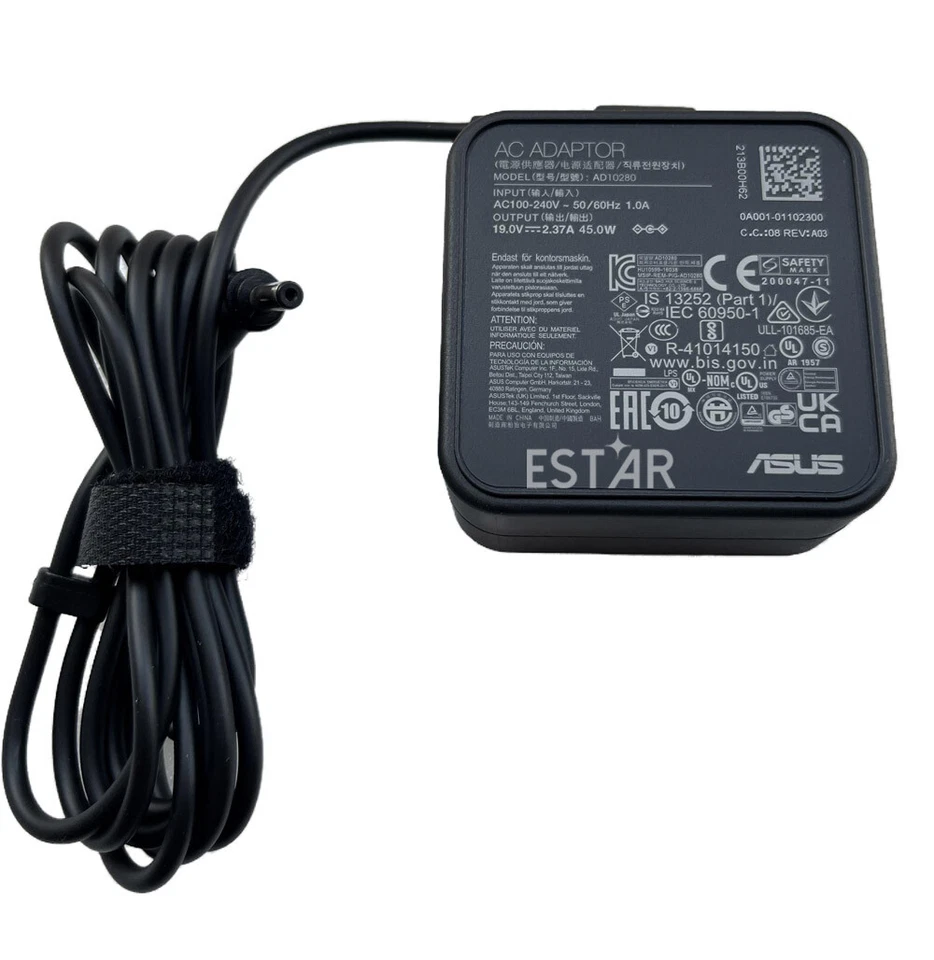 19V 2.37A 45W AD10280 AC Adapter Charger Power Supply For Asus Taichi 21 31 - Image 1 of 4