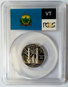 2001-S Vermont Clad Statehood Quarter PCGS PR70DCAM - Picture 1 of 2