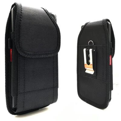 Bolsa con clip de nailon vertical negra para Boost Celero5G (2024) se adapta a estuche Otterbox ON Foto 1 de 4