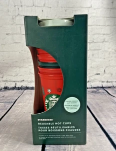 Starbucks Set di tazze natalizie natalizie per cambiare colore design tazze calde riutilizzabili (M13) - Foto 1 di 13