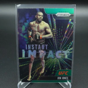 2021 PANINI UFC PRIZM JON JONES INSTANT IMPACT GREEN PRIZM CARD #5 NM - Picture 1 of 2