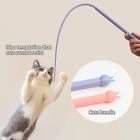 Mouse Tail Teasing Cat Stick Cat Toy Silicone R4Z4