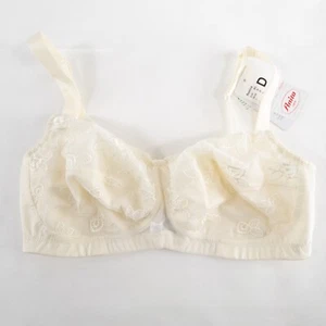 Anita Care Mastectomy Bra 36D Champagne Embroidered Lace Flowers Wire Free New - Picture 1 of 8