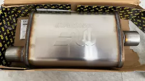 *LIKE NEW* Magnaflow (11225) Satin Stainless Steel 2.25 Oval Muffler - Foto 1 di 3