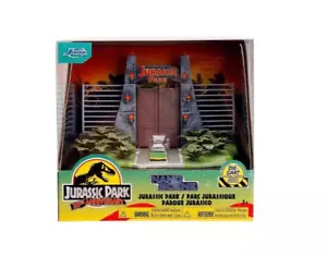 Jada Toys Jurassic Park Nano Diorama with Two Vehicles Diecast Model Truck - Picture 1 of 7