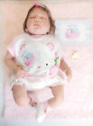 Pinky Reborn lebensechte Baby Puppe Hellrosa ca. 48 cm Realistisch Neugeboren