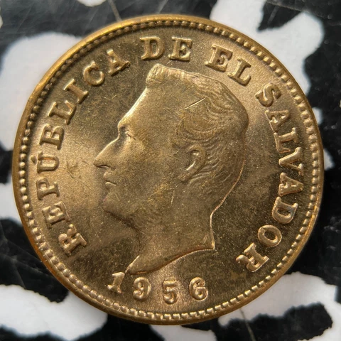 1956 El Salvador 1 Centavo (Many Available) High Grade! Beautiful! (1 Coin Only) Cover