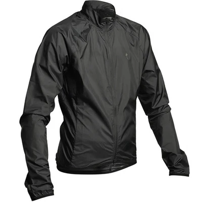 Specialized Race-Series XXL Wind Jacket Black Lightweight Packable Cycling Shell - Image 1 of 4