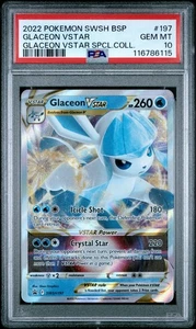 PSA 10 GEM MINT 2022 Pokemon Swsh Black Star Promo 197 Glaceon Vstar SWSH197 - Picture 1 of 2