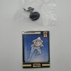 Vintage 2004 Star Wars Miniatures 56/60 Quarren Raider Figure & Card RARE SEALED - Picture 1 of 5