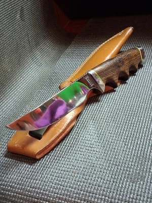 GERBER 525 s 58 - Presentation Knife W/ Original Sheath Made In USA ( 1970s ) ‼️ - Image 1 of 4