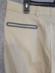 Slazenger Golf Pants Mens Size 34x30 Khaki Stretch Active Comfort Flat Front NEW - Picture 1 of 12