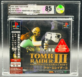 Tomb Raider III 3 Sony PlayStation PS1 JP Version Sealed New VGA 85 Graded