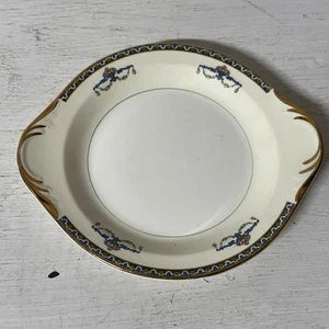 Vintage Pope Gosser Melrose Plate W/ Handles 1940s Floral USA - Picture 1 of 3