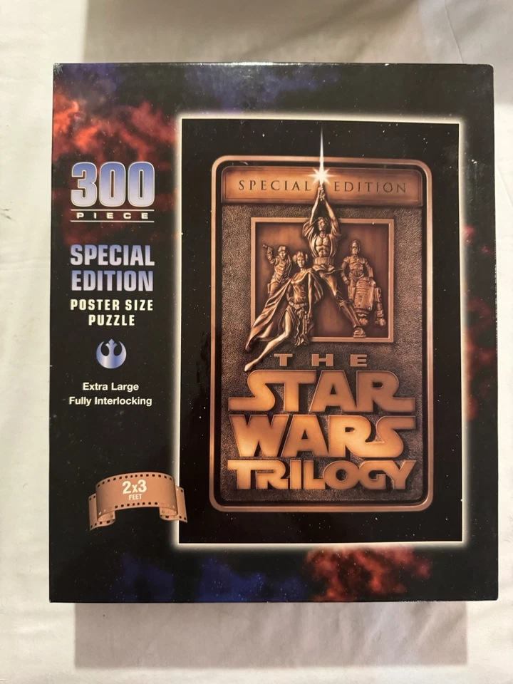Rompecabezas tamaño póster 300 piezas edición especial Star Wars Trilogy 1979 2x3 pies Foto 1 de 1