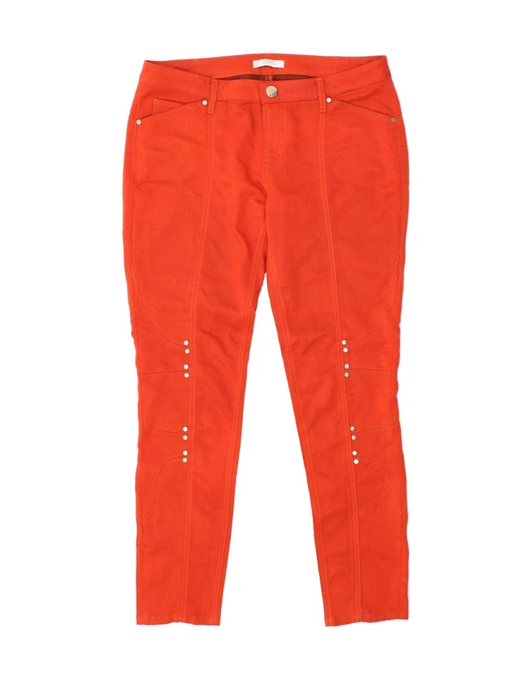 VERSACE Womens Skinny Casual Trousers W29 L28 Orange Modal DM01 - Изображение 1 из 4