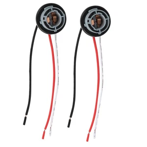 ˘2pcs 1157 Socket LED Turn Signal Brake Light Bulbs Holder Adapter Base - Picture 1 of 7