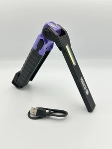 Matco Tools Rechargable 950 Lumen LED Folding Light Purple Magnetic Base Tested - Picture 1 of 7
