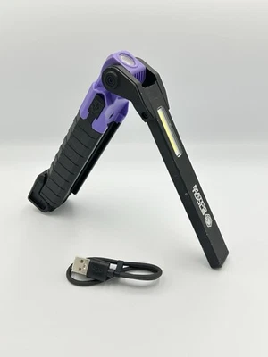 Matco Tools Rechargable 950 Lumen LED Folding Light Purple Magnetic Base Tested - Image 1 of 4