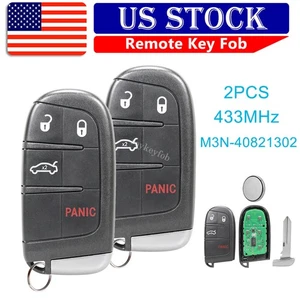 2 For 2015 2016 2017 2018 Dodge Challenger Keyless Smart Remote Key Fob 4Button - Picture 1 of 7