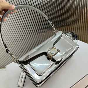 COACH Tabby Shoulder Bag 20 CM539 Silver Outlet Used From Japan - Picture 1 of 15