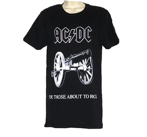 ACDC Shirt Large Tee NEW For Those About to Rock Top Cannon AC DC Womens Ladies - Picture 1 of 11