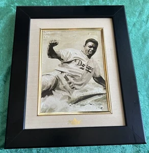 JACKIE ROBINSON Brooklyn Dodgers MLB Fleer Limited Edition Framed Art Piece - Picture 1 of 5