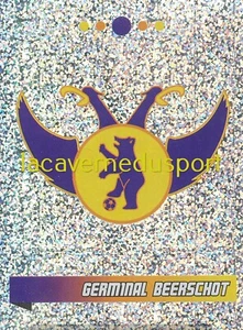 202 BADGE ECUSSON GERMINAL BEERSCHOT STICKER PANINI FOOTBALL BELGIQUE 2010 2011 - Foto 1 di 1