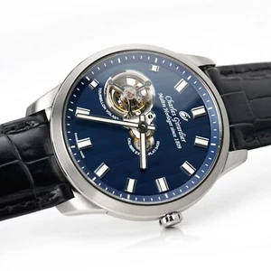 Charles Girardier Tourbillon 1759SS Extra Thin Blue Dial Limited Watch - Picture 1 of 6