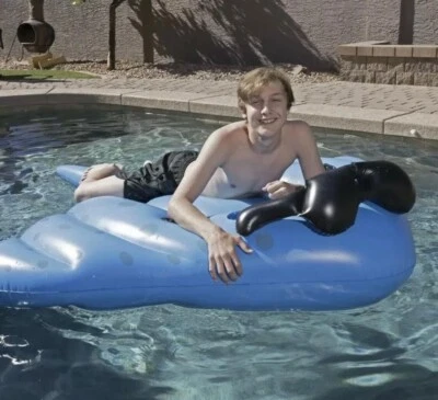 JUEGO Stingray Piscina Flotador Inflable Paseo con Asas y Portavasos  Foto 1 de 4