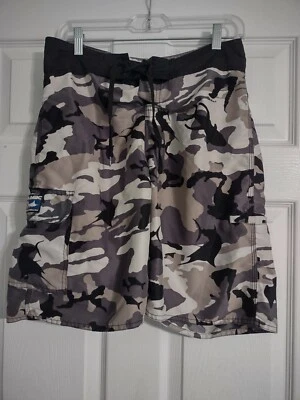 Pelagic Offshore Gear рыбы камуфляж доска шорты размер 30 серый черный белый крючок 222 - Изображение 1 из 4