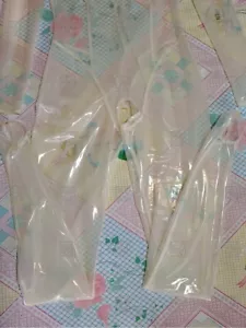 tranparent latex catsuit stirrupped bodysuit gummi crotchless 0.4mm no zip - Picture 1 of 3