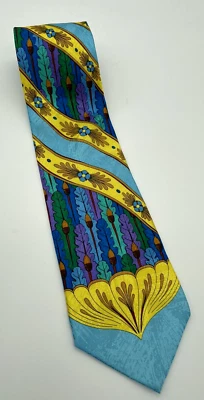 Corbata para hombre RUSH LIMBAUGH 100 % seda diseñador EE. UU. floral multicolor Foto 1 de 4