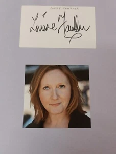 Louise Faulkner English Actress Original Signature On Postcard With Photo - Picture 1 of 1