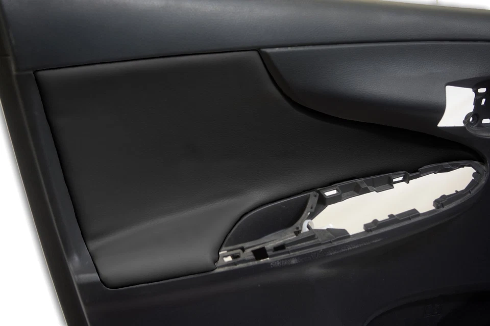 Tarjetas de inserción de panel de puerta de cuero sintético para Toyota Corolla 09-13 negro Foto 1 de 4