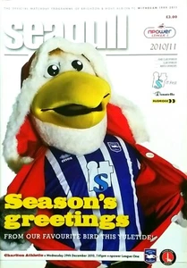 Brighton & Hove Albion v Charlton Athletic 29/12/2010 League One NEW. VERY RARE. - Picture 1 of 1