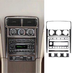 5×Carbon Fiber Central Control Radio Switch Panel Cover For Ford Mustang 2001-04 - Picture 1 of 18