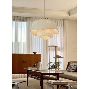 Modern Unique Fabric Shape Chandeliers Lamp French Style Pendant Light H16/19.5" - Picture 1 of 10