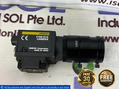 Omron F150-S1A 1/3-inch CCD Camera W/ lens LDA35 35mm R: 1:1.9 Machine Vision - Image 1 of 4