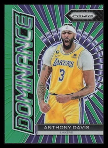 2023-24 Panini Prizm #25 Dominance Prizms Green Anthony Davis Los Angeles Lakers - Picture 1 of 2