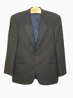 M&S Black Formal Dinner Jacket Size 42 in Wool Blend Lined 2 Button Pockets