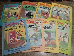 LOT of 8 Walt Disney Fun To Read Library Book No. 9-16 hardcover children reader - Picture 1 of 8