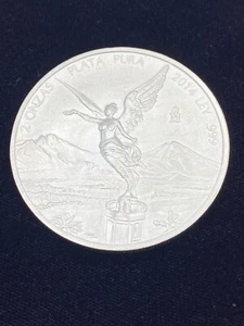 2014 Mexico 2 oz .999 Silver 2 Onzas Libertad Medal Coin Brilliant Uncirculated - Picture 1 of 2
