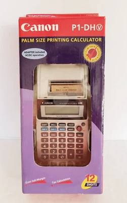 Canon Palm Printer P1-DH Business Calculator 12 Digit Portable New In Box - Image 1 of 4